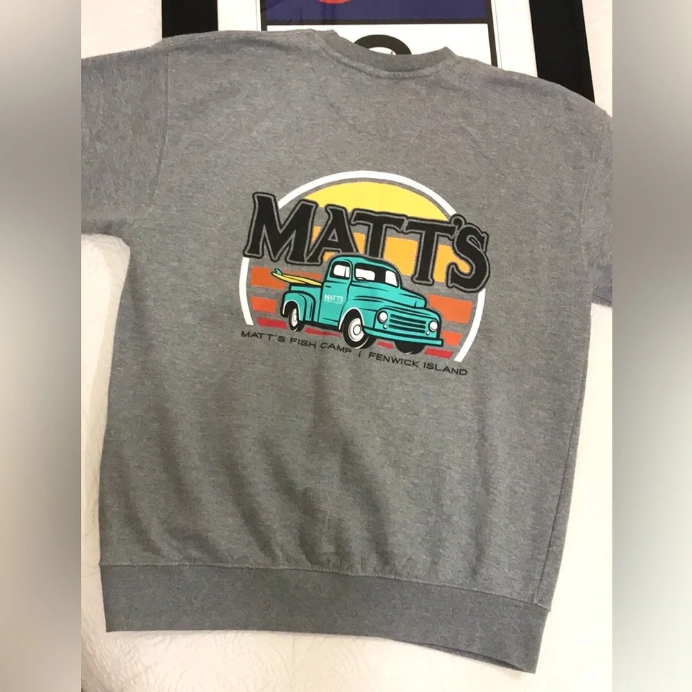 Matt’s Fish Camp Crew Neck Sweatshirt